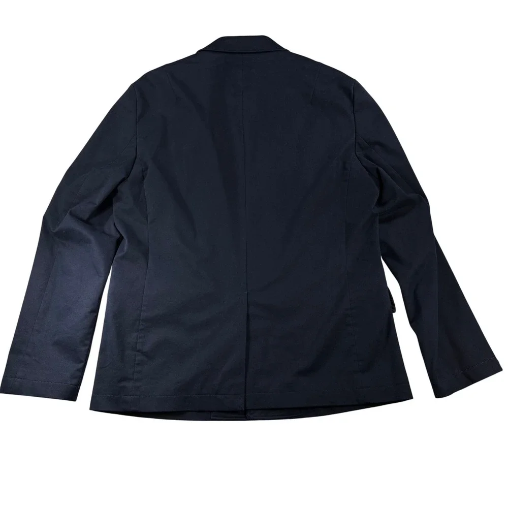 New EXPRESS Navy‎ Blue Slim Fit Cotton Blend Blazer Jacket 38R